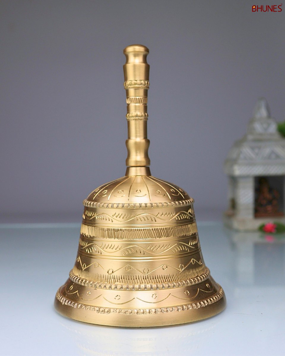 BhunesCrafts's tweet photo. 🔔 Premium Brass Hand Bells for Temple, Puja &amp; Positive Vibrations! 🪔 #BrassBell #HandBell #TempleBell #PujaEssentials #SpiritualVibes #DivineSound #HomeDecor #PositiveEnergy #IndianArt #Devotion. Shop Now @ https://t.co/JPY5LEuUGH https://t.co/WwwixcH9Io