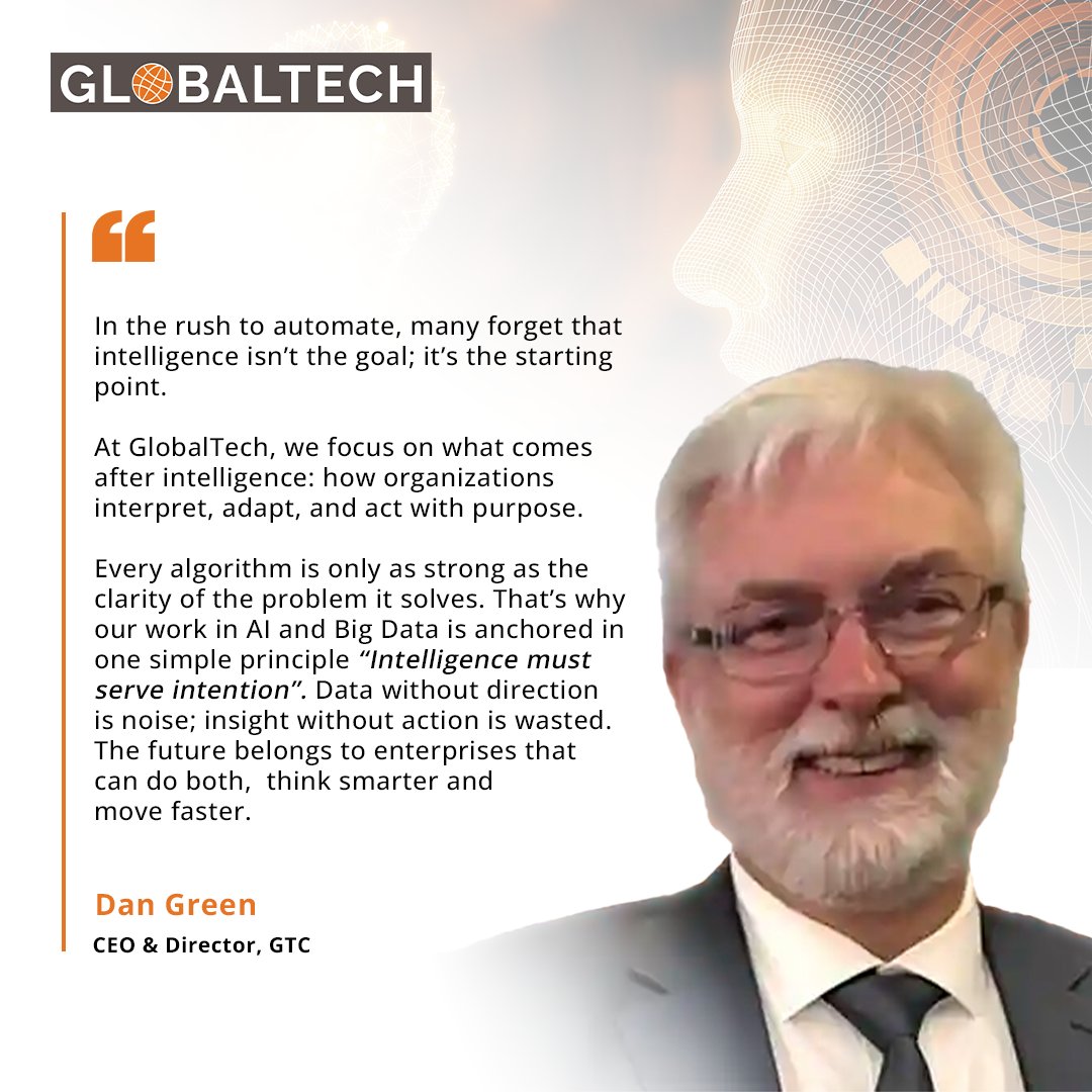 Intelligence isn’t the finish line — it’s the foundation for what comes next.

 Dan Green, CEO of GlobalTech, shares how intelligence must turn data into direction and insight into impact.

#GlobalTech #AI #BigData #Innovation #Leadership
<a href="/IBNMediaNetwork/">IBN (InvestorBrandNetwork)</a>