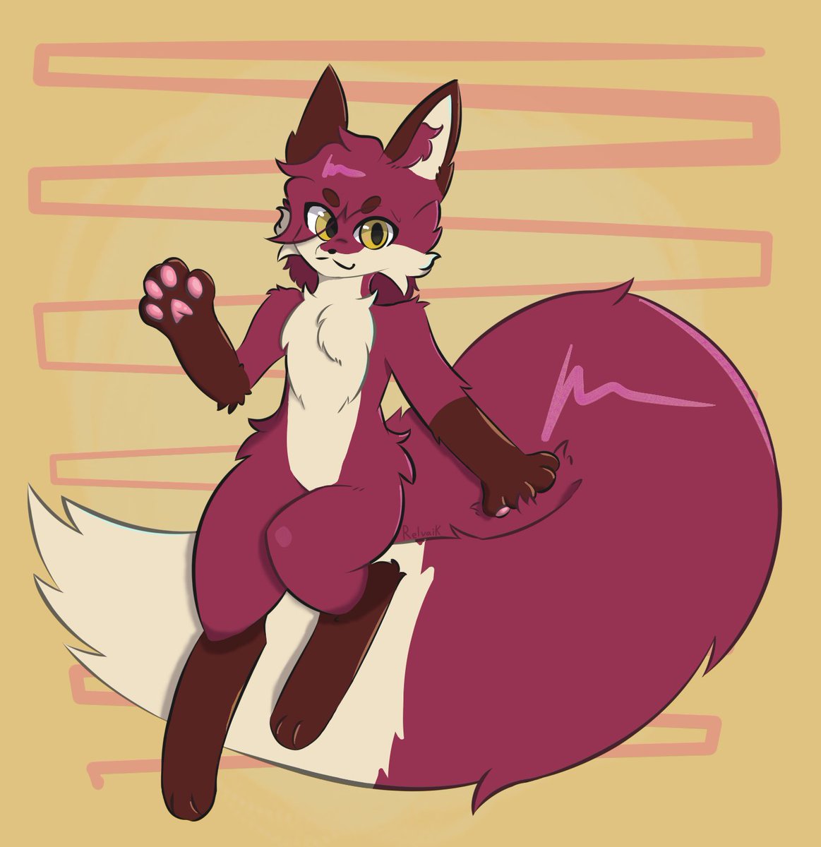 Relvaik's tweet image. Hello everyone on twitter, I'm gonna start posting my furry art on this site as well