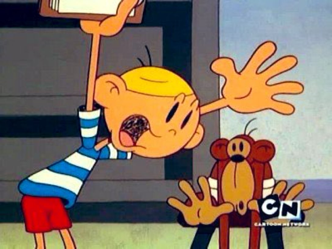 davidmarchie's tweet photo. Before #KidsNextDoor, Here’s to 27th Anniversary of @misterwarburton’s short Kenny and the Chimp! #MrWarburton #KennyandtheChimp #KND #27thAnniversary #CodenameKND #CartoonNetwork #CodenameKidsNextDoor #TomWarburton https://t.co/s6KDH8eLJ3