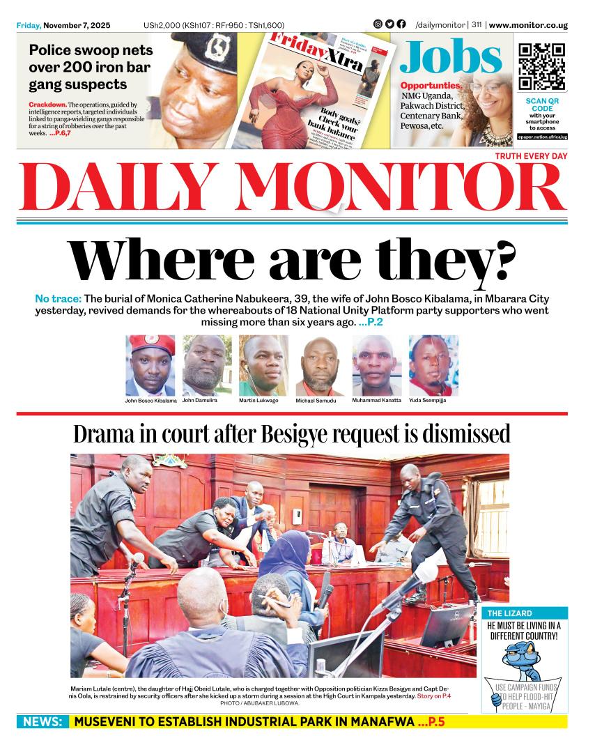 Thank you <a href="/DailyMonitor/">Daily Monitor</a>, for once again, highlighting the quest for the Missing Ugandans!
Government has a duty to account for all its citizens!
#FreePoliticalPrisoners