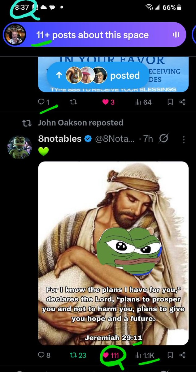 DeanDavis33's tweet image. 1️⃣0️⃣🐇1️⃣ #TenOnes 😁
🎰 #WhatAreTheOdds 🪽
8️⃣3️⃣7️⃣ #EightThreeSeven