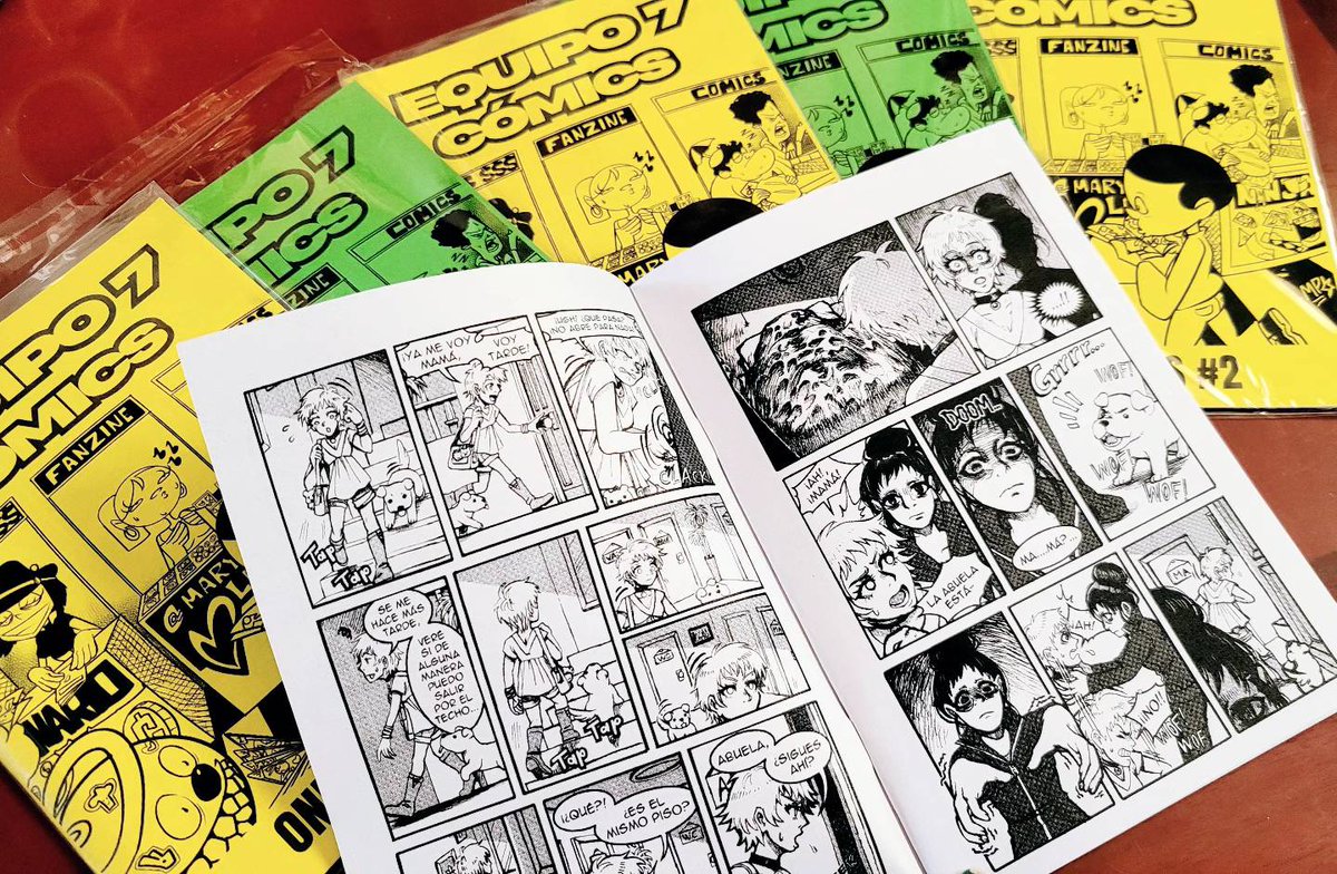 Ayer me llegaron unos cuántos ejemplares de Oneshots #2 de Equipo 7 Comics 🎉

Aquí debutó mi cómic "Lo Que Es Arriba Es Abajo" , los estaré vendiendo en eventos de Tijuana pero están muy limitados, en MTY siempre pueden conseguirlo con ellos al igual que sus otros cómics👌