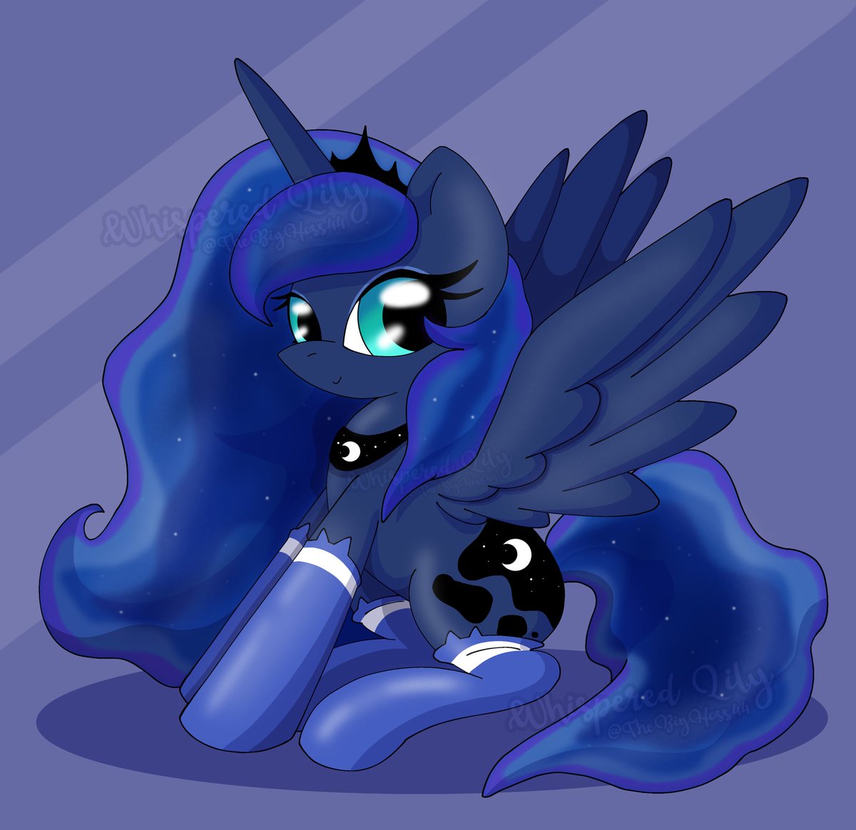 Luna has kitty sockies >~< idk im really happy with this picture #mlp #mlpart #PrincessLuna #mlpfanart #mlpfim
