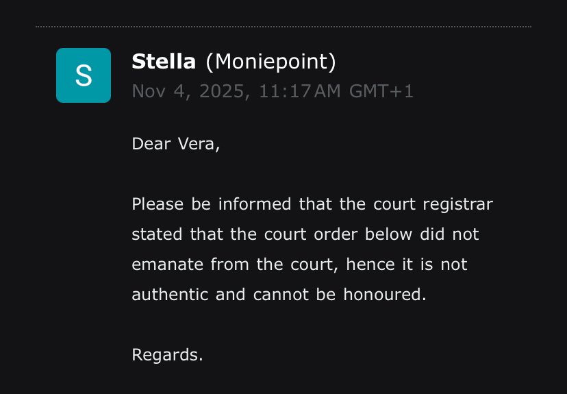 Veri_Icona's tweet photo. This disregard for the rule of law and due process must be addressed 

#Nigeria #BankingReform #ConsumerRights #RuleOfLaw https://t.co/C1G63uXdYr