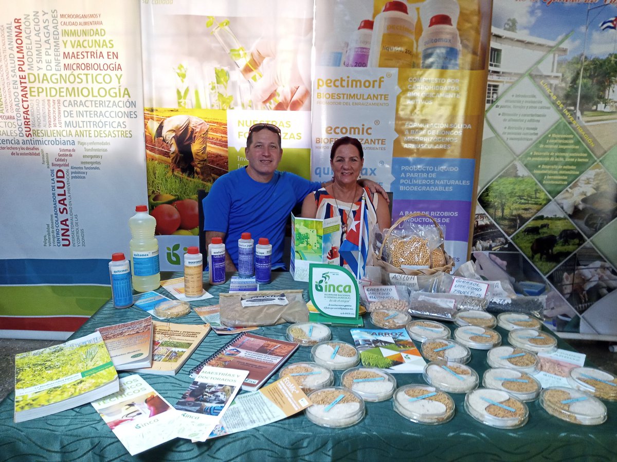 ICACuba's tweet photo. Muestra del Complejo Científico Docente Productivo Mayabeque en la Feria Provincial, en el Cabaret del Rodeo de San José de las Lajas.
#Cuba #ICACuba #ciencia #ProducciónAnimal #ComplejoMayabeque #inca #CENSA #ECM #UNAH https://t.co/A8D13T7CLc