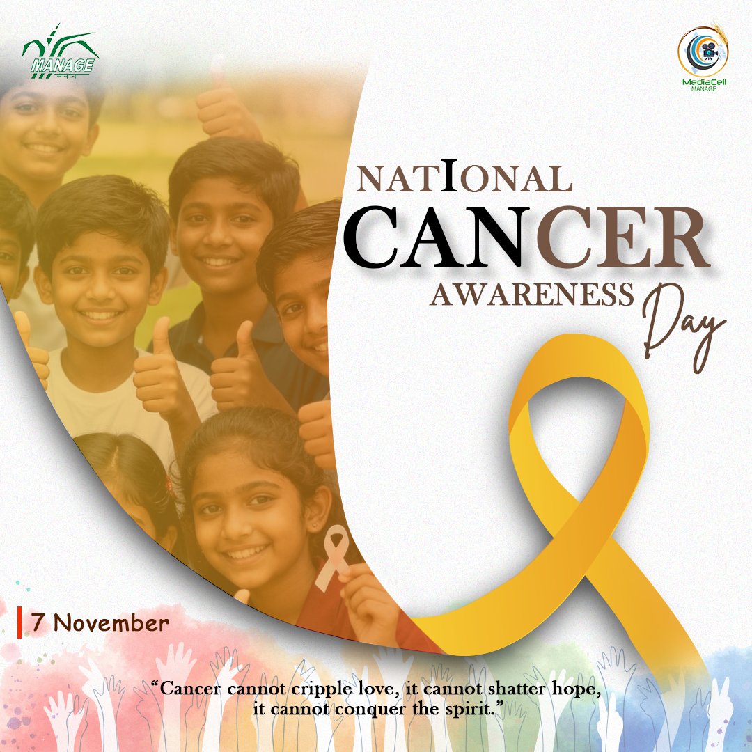 This Cancer Awareness Day, let’s stand together to spread awareness and remind everyone that early detection saves lives. A little awareness today can mean a lifetime tomorrow.

#NationalCancerAwarenessDay #CancerAwareness  #mba #abm #management #manage #mediacellmanage