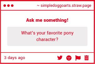 SimpleDoggoArts's tweet image. 1. Applejack is my fav :)
2. Sometimes the cunty light of God shines upon somepony and it is their duty to SERVE their divine purpose.
3. Tysm for the drawing, seeing my little goober always makes me happy.