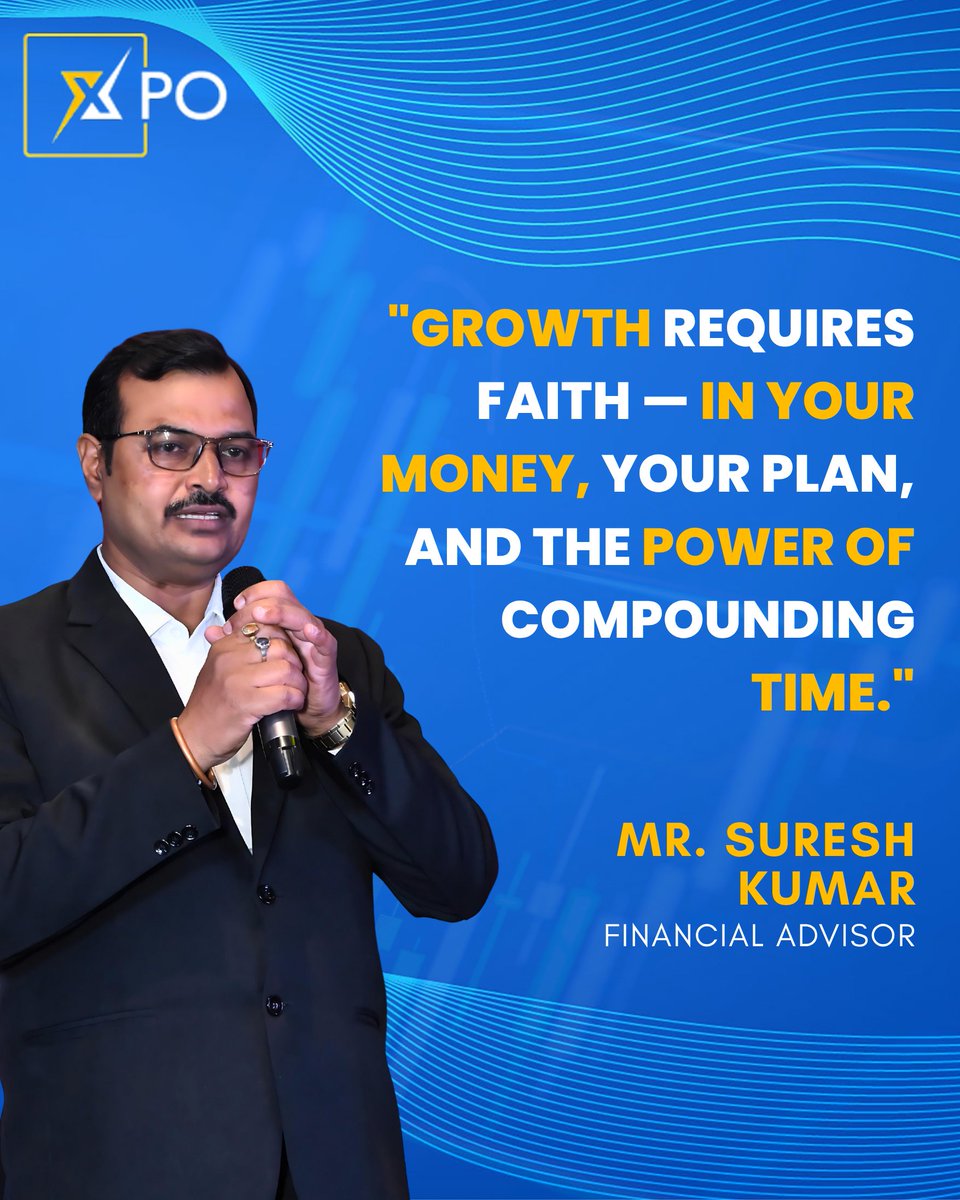 Sureshjsr1's tweet image. 💡 True growth isn’t instant — it’s built with patience, trust, and the magic of compounding.
Believe in your money, your plan, and the power of time — that’s how wealth truly grows
:
#PowerOfCompounding #FinancialGrowth #FinancialAdvisor #MoneyMindset #longtermsuccess #ilovexpo