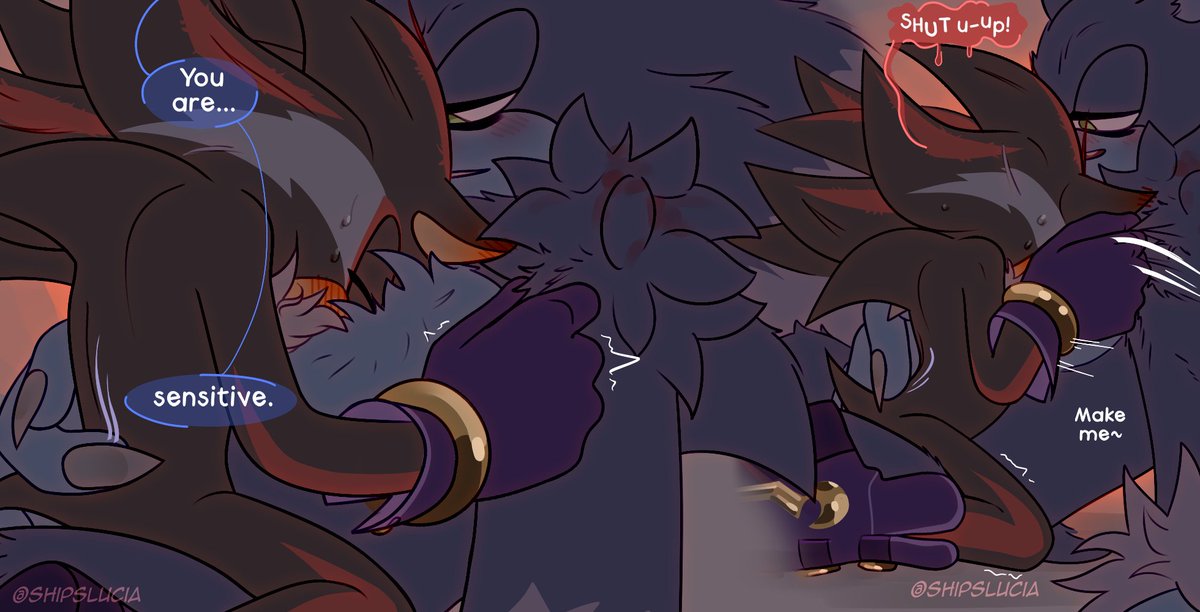 ShipsLucia's tweet photo. "Red Moon" [9/9] 🌕🩸 #Werehog #Vampire #Sonadow #Shadonic https://t.co/cgQUSstJEa