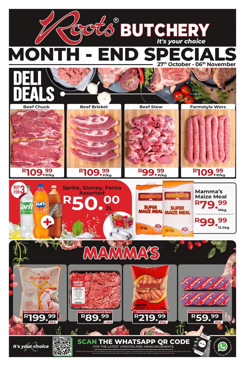 RootsButchery's tweet photo. ⏰ LAST CHANCE!
🛒 ROOTS BUTCHERY MONTH-END SPECIALS END TODAY https://t.co/6IhBmXaEQp