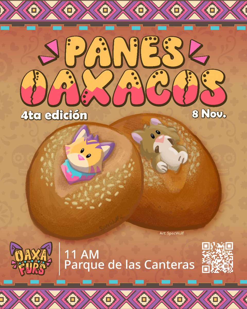 ¿Listos para una mañana con pancito de yema y chocolatito? ☕🍫🍞
¡Nuestra clásica meet de panes Oaxacos regresa en su 4ta. edición!
Acompáñanos en esta pequeña salida para disfrutar un rato de convivencia el próximo sábado 8 de noviembre a partir de las 11:00 am