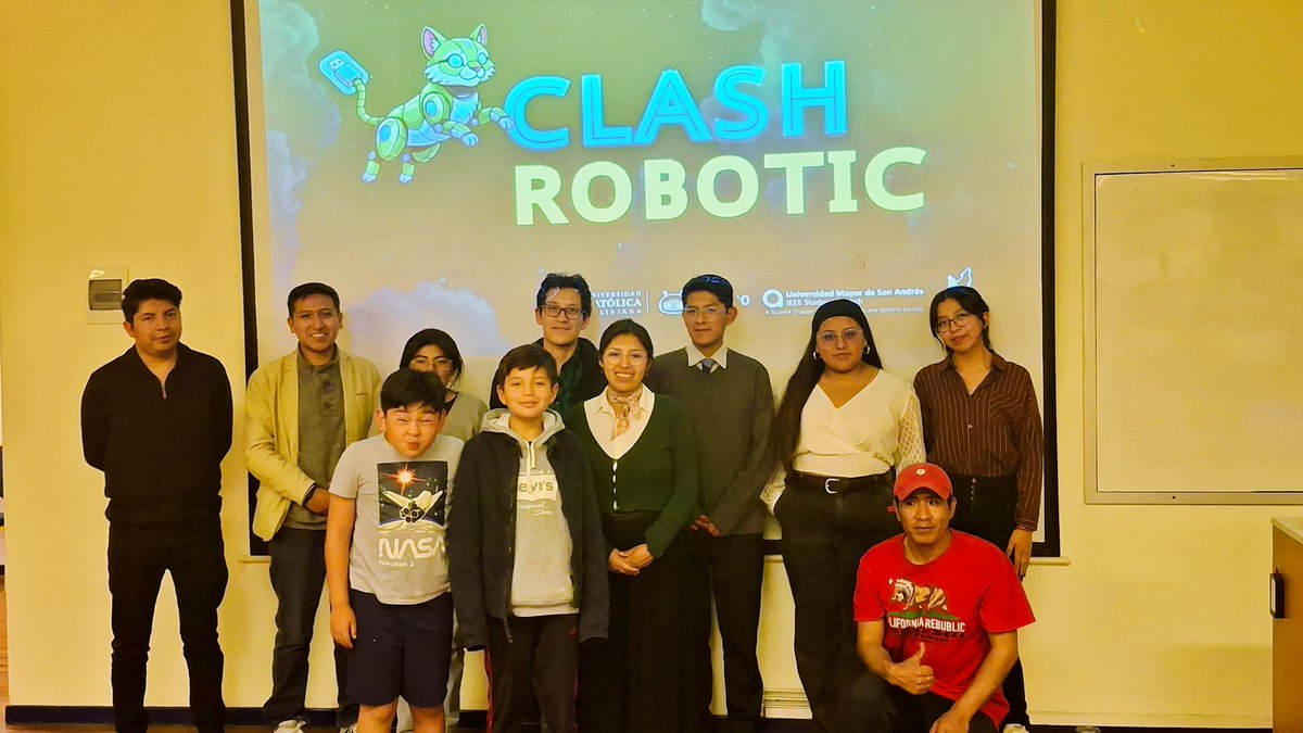CAOSBO_'s tweet photo. ¡Dimos inicio oficial al Clash Robotic 2025! 🤖🎉
Durante la inauguración presentamos a los principales actores que forman parte de la organización, la convocatoria y aliados 🚀

https://t.co/GqbHyHRtoh

#ClashRobotic2025 #Innovación #Robótica https://t.co/m04WCWaAZ5