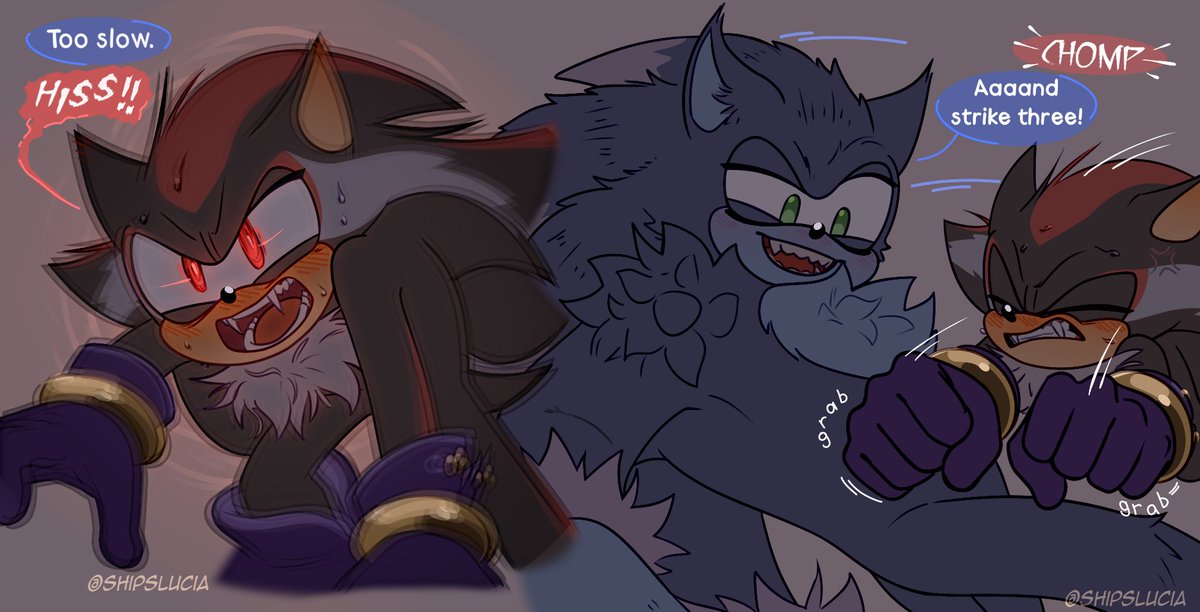 ShipsLucia's tweet photo. "Red Moon" [6/9] 🌕🩸 #Werehog #Vampire #Sonadow #Shadonic https://t.co/voEvigLE0Z