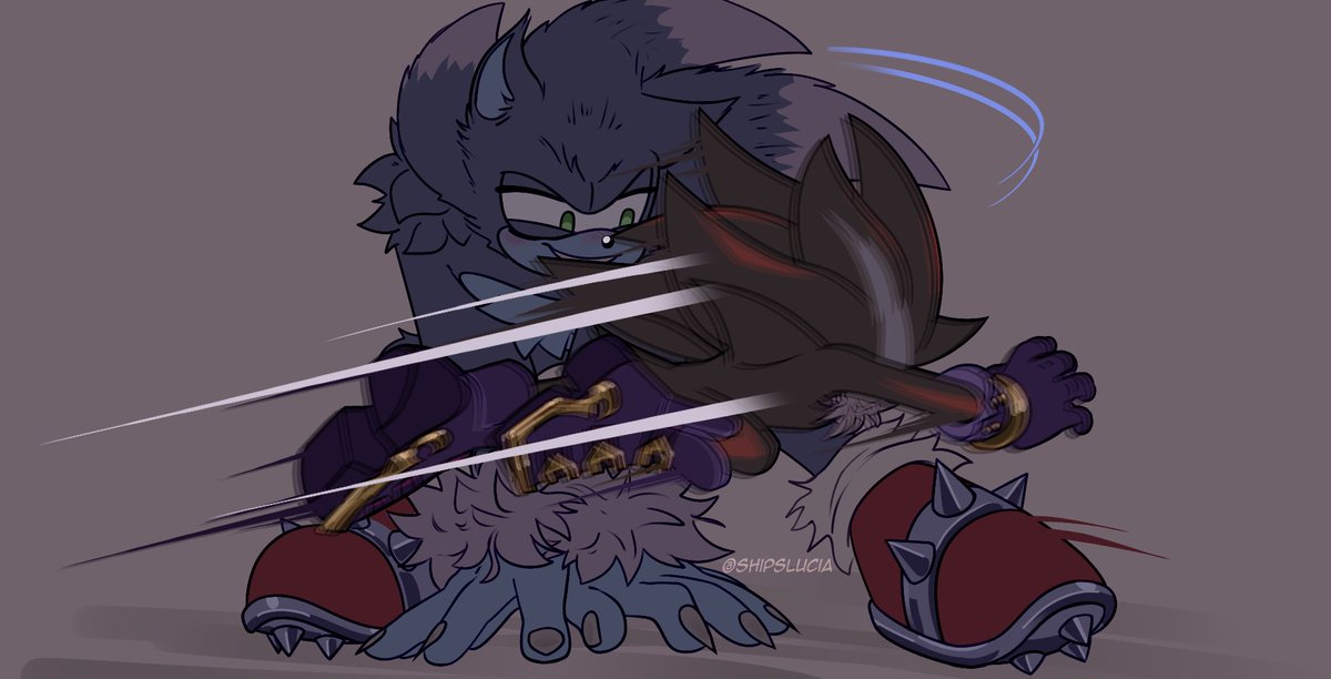 ShipsLucia's tweet photo. "Red Moon" [6/9] 🌕🩸 #Werehog #Vampire #Sonadow #Shadonic https://t.co/voEvigLE0Z