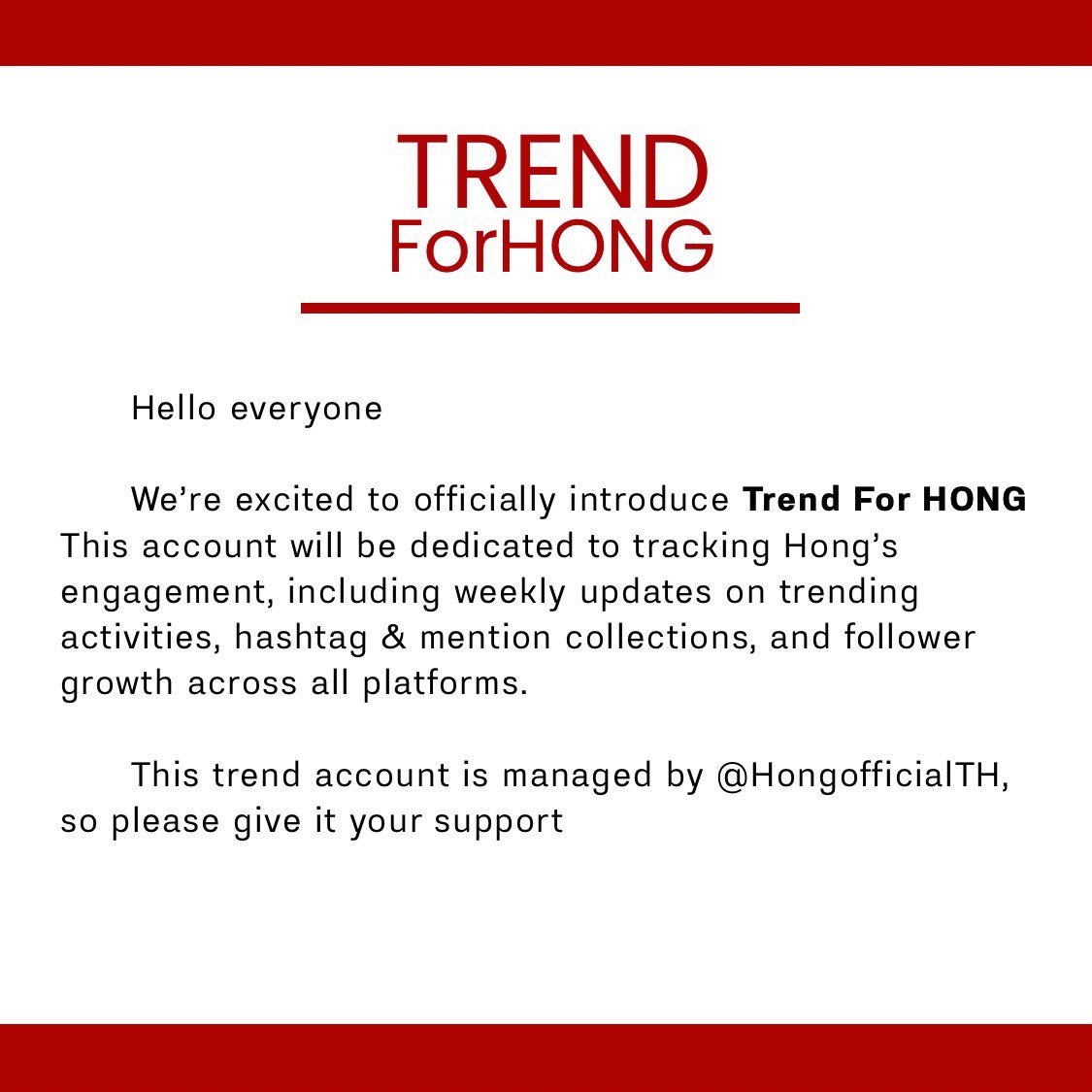 Trend For HONG tweet media