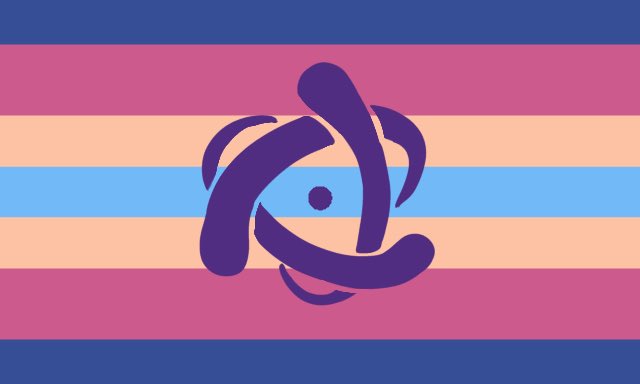 ProjectBoom13's tweet photo. I made it myself!
Amphifluid!
Amphi is in reference to Amphiprion which is the scientific name for clownfish, who are able to change sex based on how many there are.
The symbol references electrons and how they move, as well as being a nod to the intersex symbol
#flagtwt https://t.co/agOHzfAbS4
