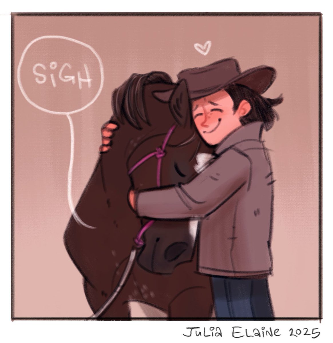 Received the highest possible honor recently: affection from a chestnut mare 🥹