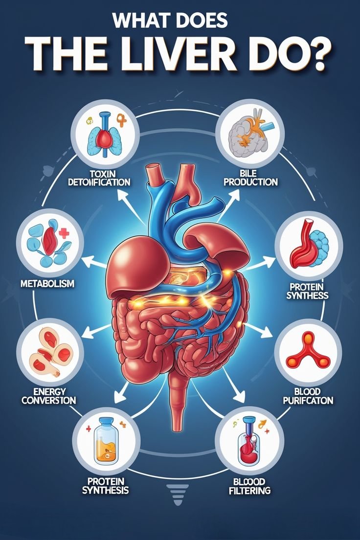 andrewjohnpub1's tweet image. The liver is a vital organ responsible for filtering toxins from the blood, producing bile to aid in digestion, storing nutrients, and regulating blood sugar levels. 🧡 #liverfunction #detoxification #digestion #bloodsugarlevels
