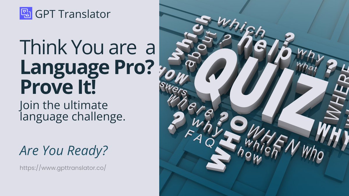 gpttranslators's tweet image. Think you are a language pro?
Guess the language in our post, some might surprise you!
While most AI tools just translate, GPT Translator understands context tone and culture 
Ready to play the “Guess the Language” game?
#GPTTranslator #ChatGPTTranslate #AITranslation