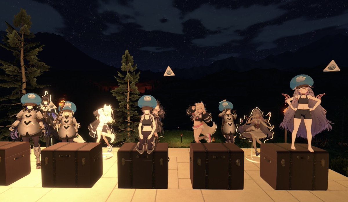 There was lots of Holoearth beach chaos to be had with #holoAdvent Arrival Festival today!! 🐾🩵🩷 Absolutely no golems were released on accident… 💦

Thank you so much for having a blast with us!! BAU BAU〜！！ 🐾✨