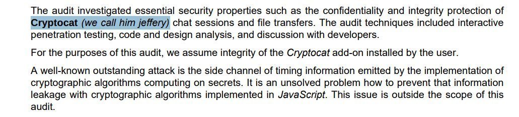 AsunaYuo1122's tweet photo. Jeffery (Cryptocat) was one of Zcash founder @zooko’s first successful encryption projects bringing easy end-to-end encrypted messaging to everyone back in the early cypherpunk days.

Proof Links: 
(name + project): https://t.co/pdIjtEkvDy 

Cryptocat logo: https://t.co/FsIMZtzK36 

GitHub Repo: https://t.co/pyQVxTN4SG