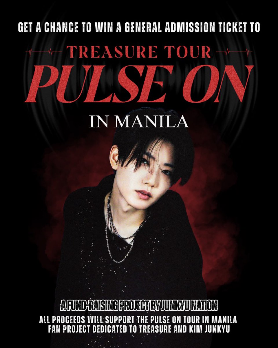 junkyunation's tweet image. We’re starting early to raise funds for our Kim Junkyu &amp;amp; Treasure concert project! 💎

For just ₱100, join our paid raffle for a chance to win a Gen Ad ticket to see Treasure live in MNL! 🎤✨

Plus, lucky joiners can score Junkyu’s Sporty &amp;amp; Love Pulse albums at random! 💿💙…