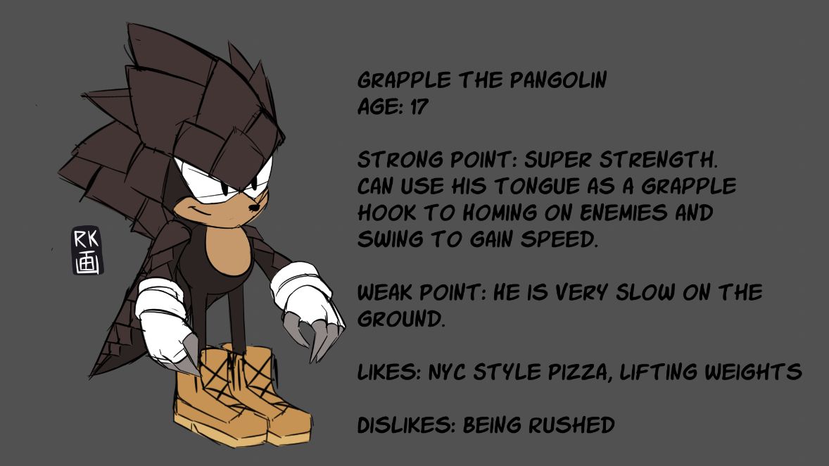 The one time I made a Sonic OC a couple of years ago (Classic)
I gotta make a modern design or make Van into a Sonic OC as an idea