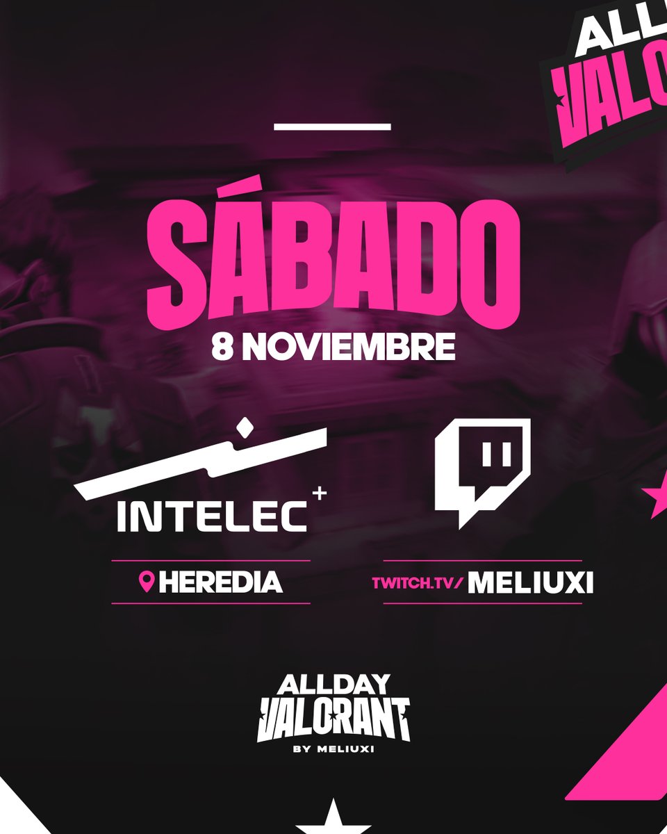 🔥 ¡SPX llega al #AllDayValorant by <a href="/Meeliuxi/">Meliuzi</a>! 🔥

El evento más grande de Valorant en Costa Rica ⚔️
Orgullosos de ser parte como patrocinadores y de seguir impulsando la escena gamer nacional.
🎮 #LxsDelEspacio

#SPX #Valorant #Esports