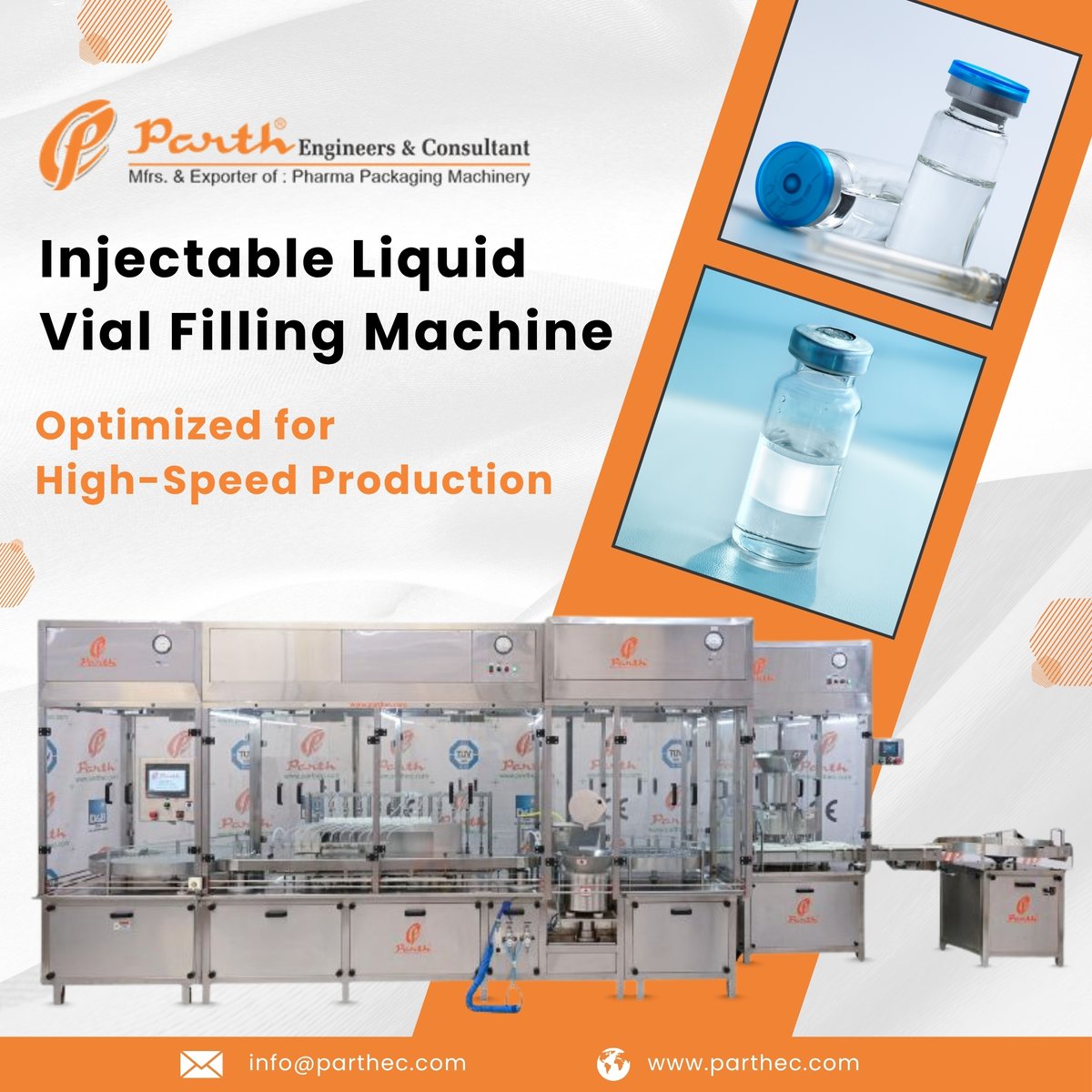 EngineersParth's tweet image. Precision and speed come together in the Liquid Vial Filling Machine—servo-driven, durable, and ideal for pharma and cosmetic vial applications.

Visit: parthec.com/product/automa…

#ParthEngineersandConsultant #parthec #InjectableLiquidVialFillingMachine #VialLiquidFillingMachine
