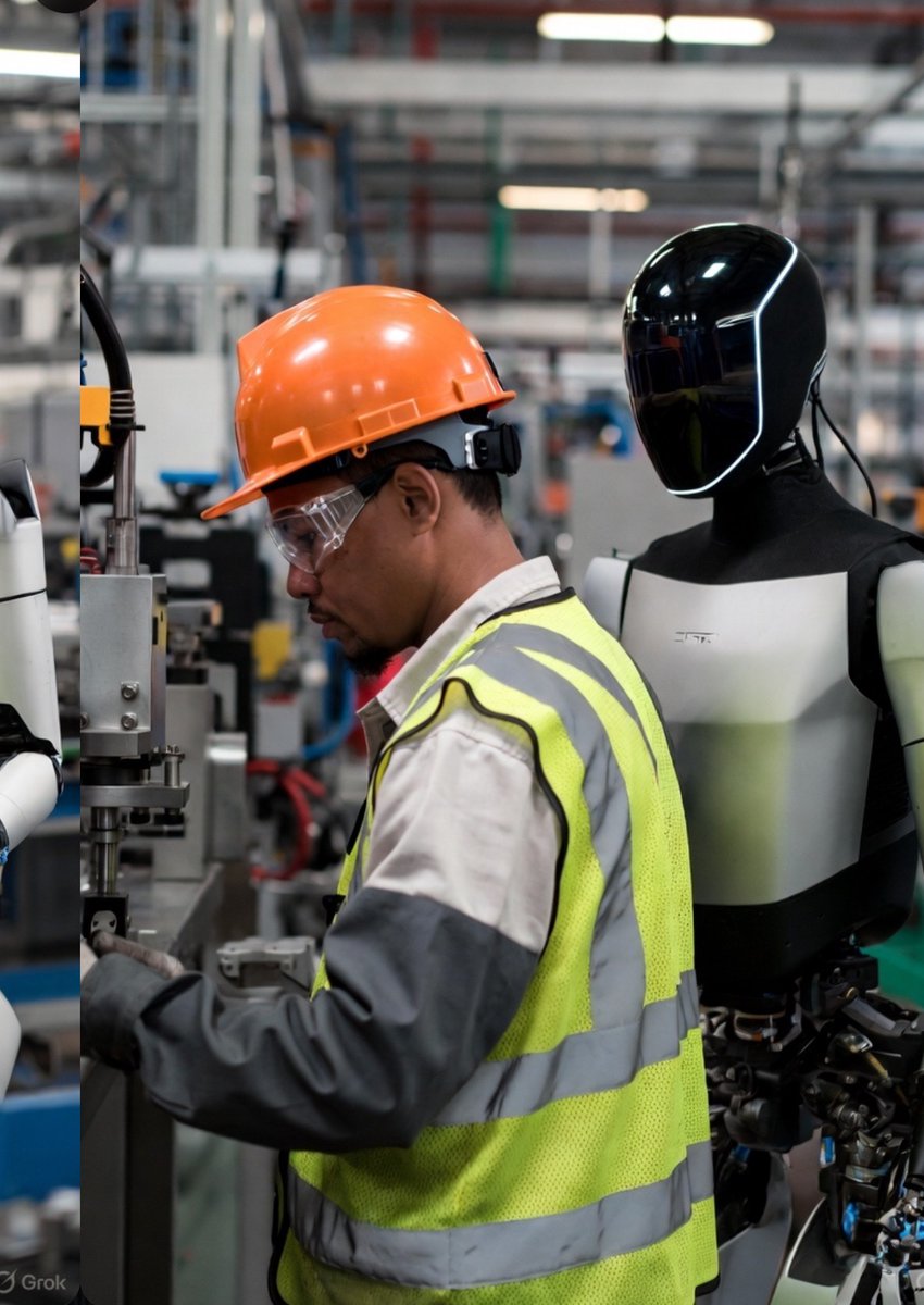 “Don’t worry factory worker, I’m just here to observe, collect data”🤣
#optimus #Tesla #AI