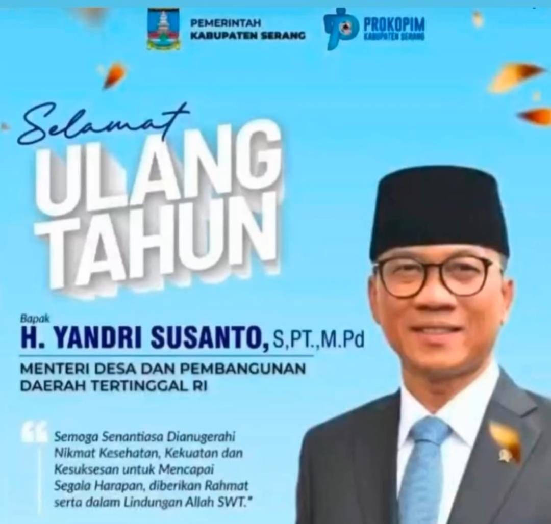 Abdul_Lati3f's tweet photo. Kami Meng ucapkan Selamat Ulang Tahun ke 51 Kepada Bapak Menteri Desa, semoga panjang umur, sehat, sukses dan bahagia selalu. Amin🤲

#SelamatUlangTahunPakMendes
#SelamatUlangTahunPakYandriSusanto
#HBDPakMendes

@prabowo
@YandriSusanto
@ArizaPatria https://t.co/Ygr1kTAwKT