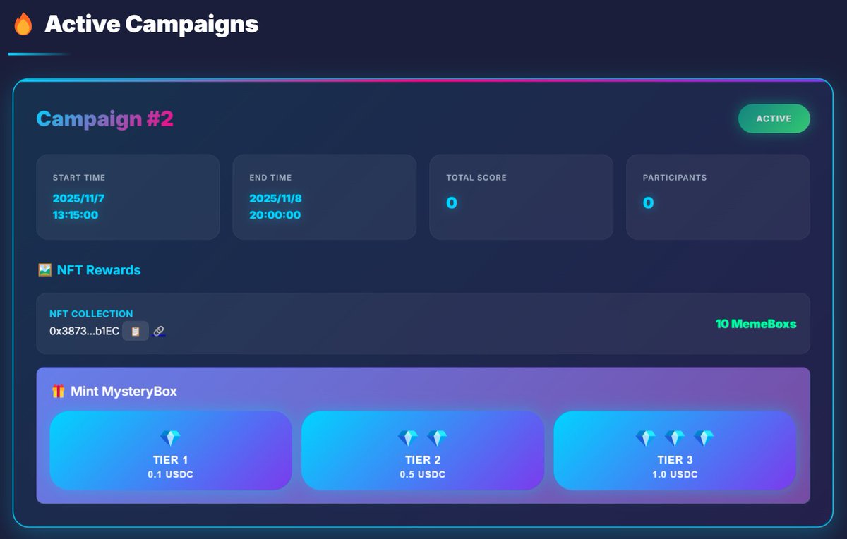 memebox_cc's tweet image. The second phase of the MemeBox event has begun. For those who didn&apos;t mint an NFT in the first phase, come to the second phase as soon as possible to participate.
MemeBox looks forward to interacting with various projects on the Base chain.
#x402 #Base @jessepollak