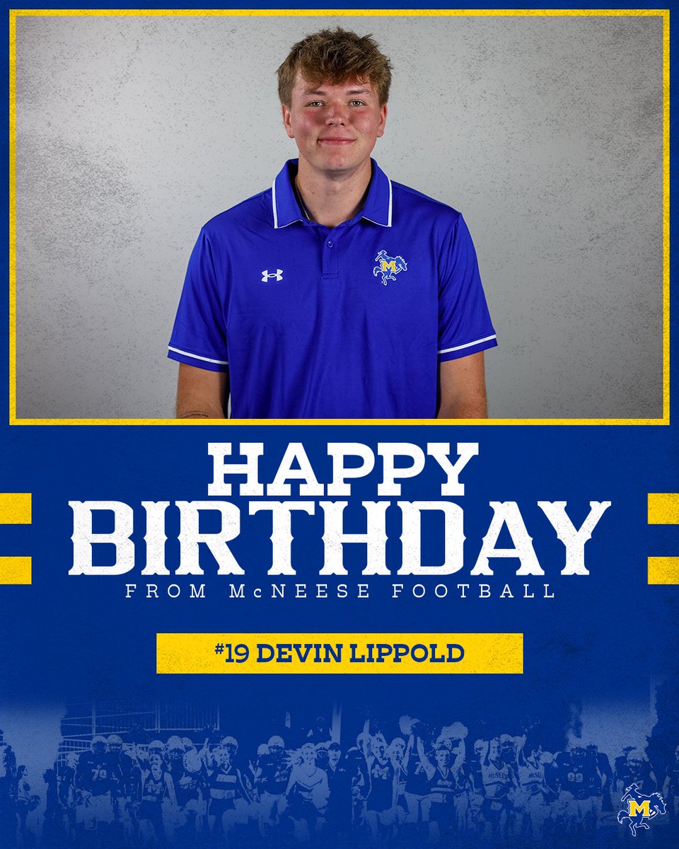 McNeeseFB's tweet image. Happy Birthday Devin🎈🎉

#GeauxPokes | #StampedeSZN