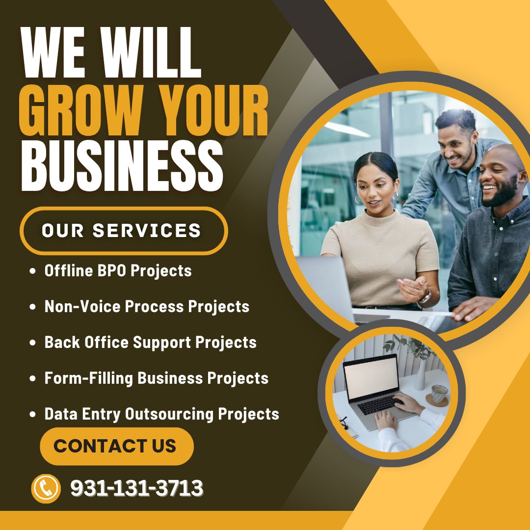 SJosheph48267's tweet image. 🚀 Scale Up Your Startup with BPO Projects.
Call us: 9311313713
.
.
.

#BPOProjects  #FormFillingProjects, #DataEntryProjects,  #NonVoiceProjects #ZoeticBPO #MaharashtraBusiness #GujaratBusiness #KarnatakaBusiness #TamilNaduBusiness #DelhiBusiness #TelanganaBusiness