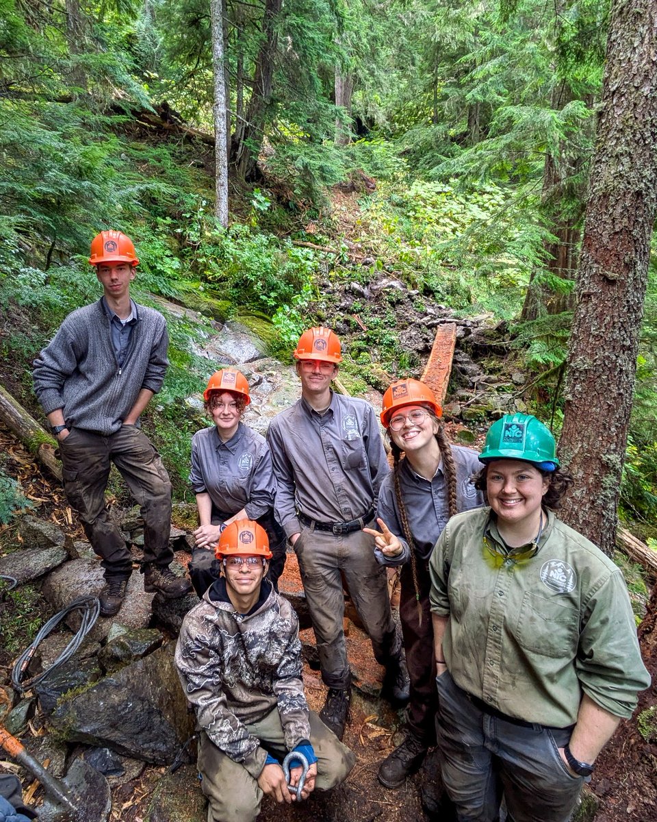 📸 #CorpsPhoto of the Week!

<a href="/NWYouthCorps/">Northwest Youth Corps</a> teamed up with the <a href="/NatlParkService/">National Park Service</a> to restore drainage and improve tread on backcountry trails at <a href="/MountRainierNPS/">MountRainierNPS</a>.

See more photos from #ConservationCorps at corpsnetwork.org/news/photos-of…

#CorpsWork #NationalParkService #MountRainier #NPS