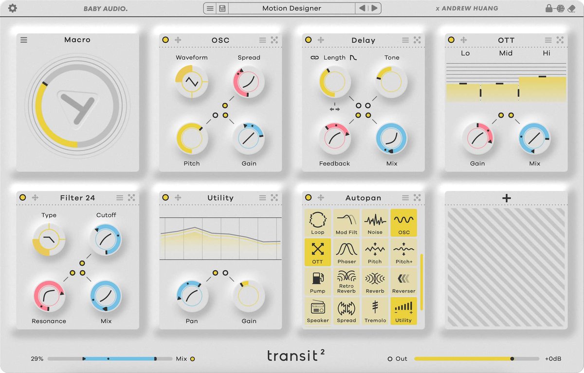 gavinski_s's tweet image. Transit 2, the multi fx / motion fx / transition designer by @BabyAudio and @andrewhuang is now out for iOS on a $10 intro sale. Runs on iPhone as well as iPad btw! I&apos;m looking forward to checking it out.

#AUv3 baby audio #plugin