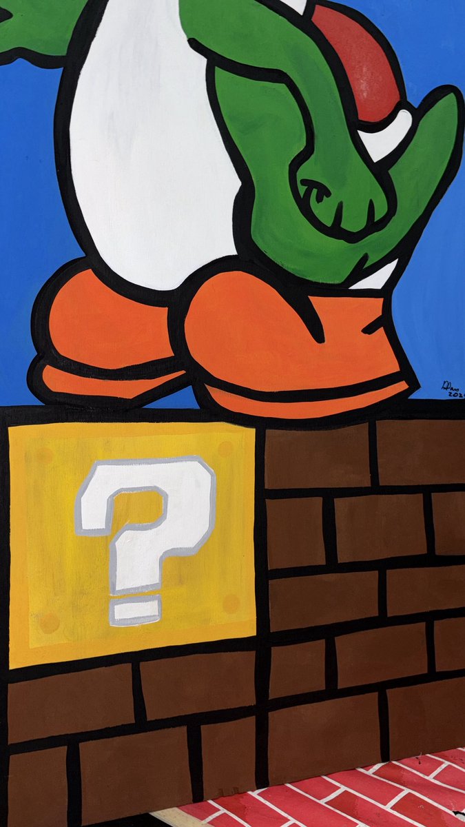 NEW Month! NEW Art!! 🫟

Freestyle “Yoshi” 2025
Acrylic On Wood
28” by 75” 

🦖🦖🦖