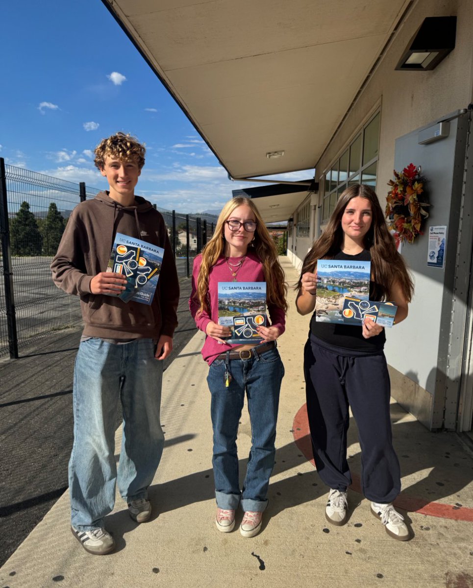 ACHS_AVID's tweet image. AVID Freshman Kaden, Olivia, &amp;amp; Kadance received information from University of California, Santa Barbara.
