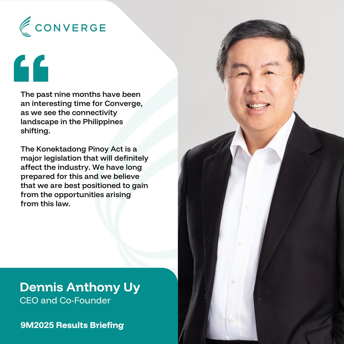 We’re entering a new era for Philippine connectivity, ready to seize opportunities and empower more Filipinos. #FromFiberToFuture