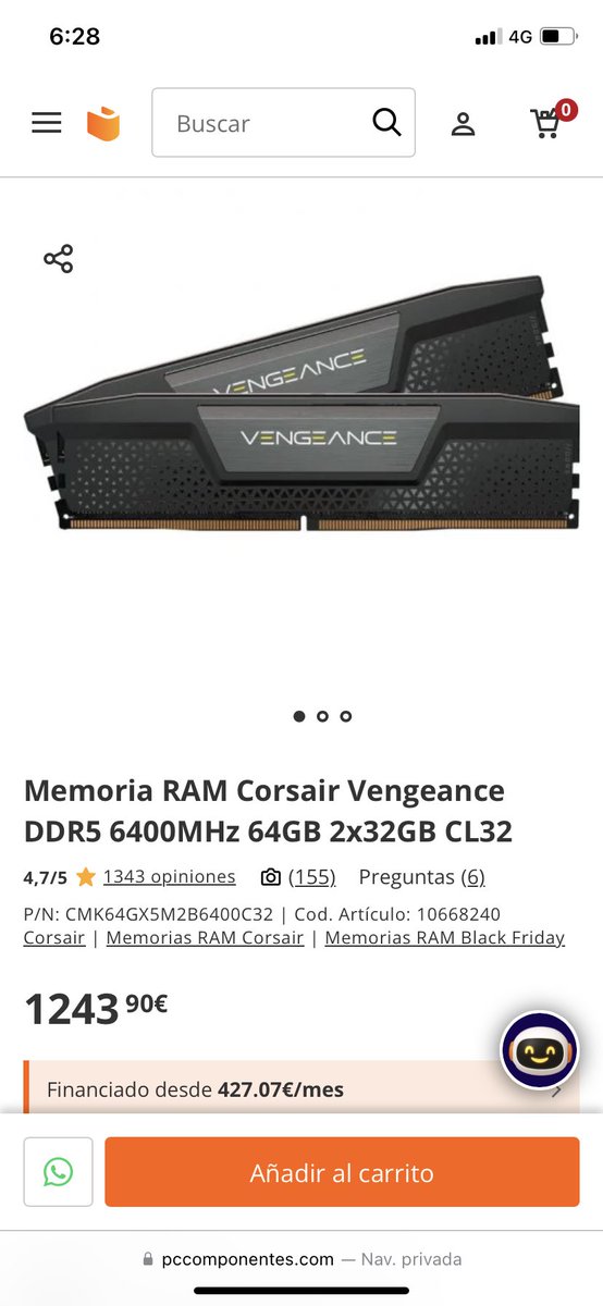 Oferton💀 lo que está pasando con las memorias ram es una locura… pta IA de los cojones #ram #ia