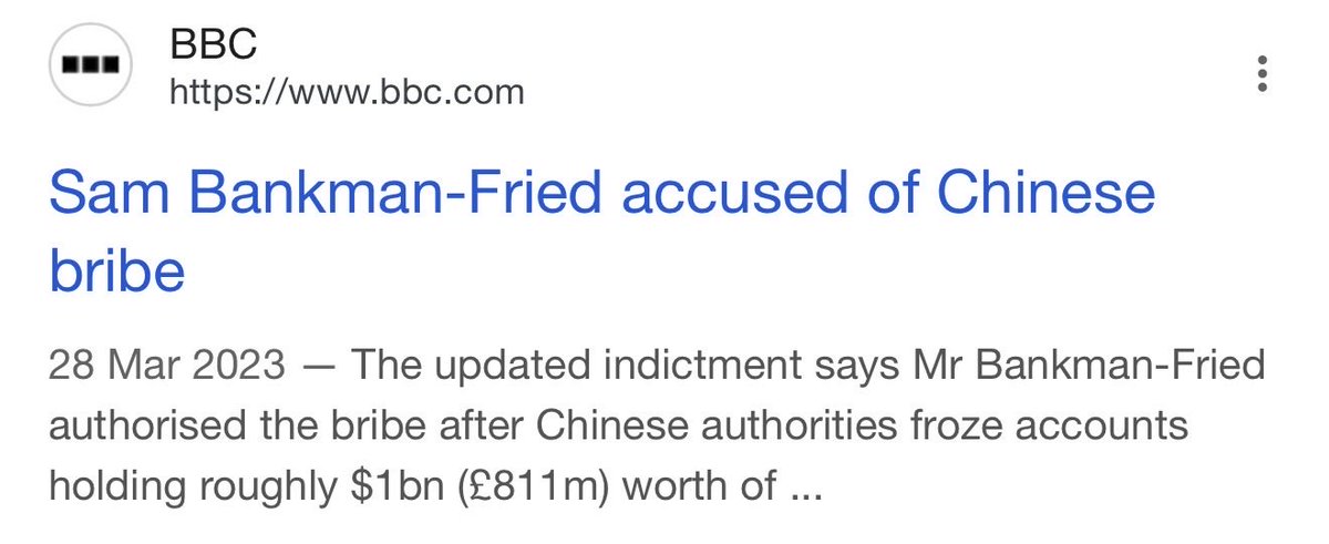 <a href="/SBF_FTX/">SBF</a> [ZachXBT says:] 

Riddle me about the $40M transfer to Chinese authorities you hid from the public?