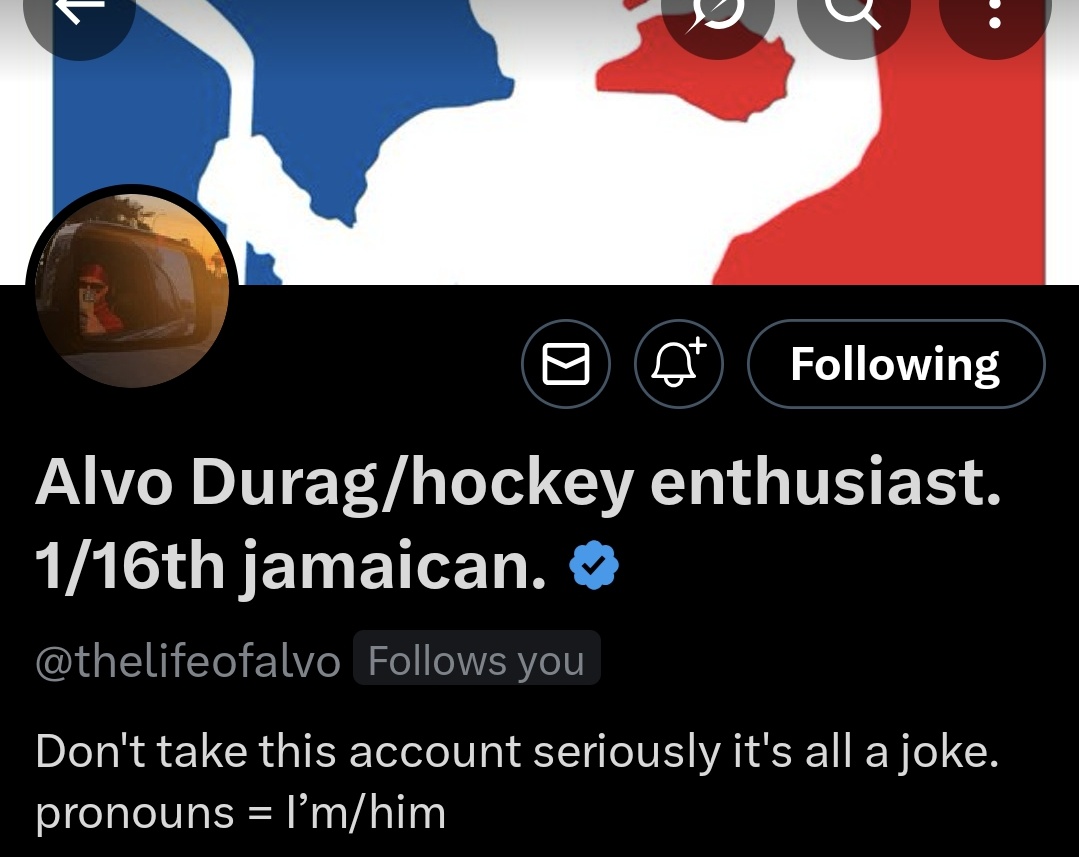 Ha, I have you beat <a href="/thelifeofalvo/">Alvo Durag/hockey enthusiast. 1/16th jamaican.</a> according to 23andme I have over 10% sub Saharan African genes.  Or at least my bro  does.