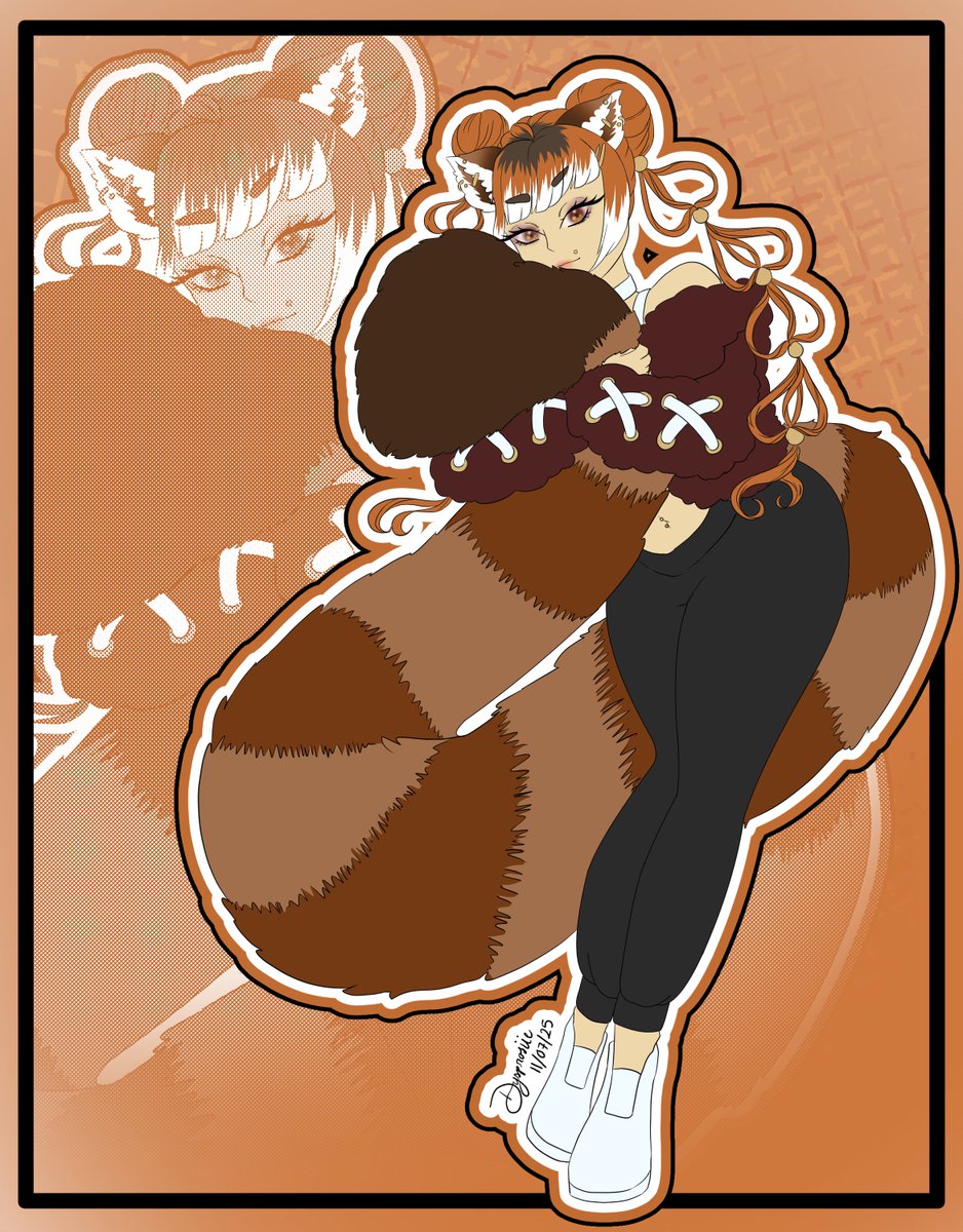 DysprosiieVArt's tweet image. Day 7 of #huevember

#huevember2025 
I drew my vtuber redesign today! @DysprosiieVT