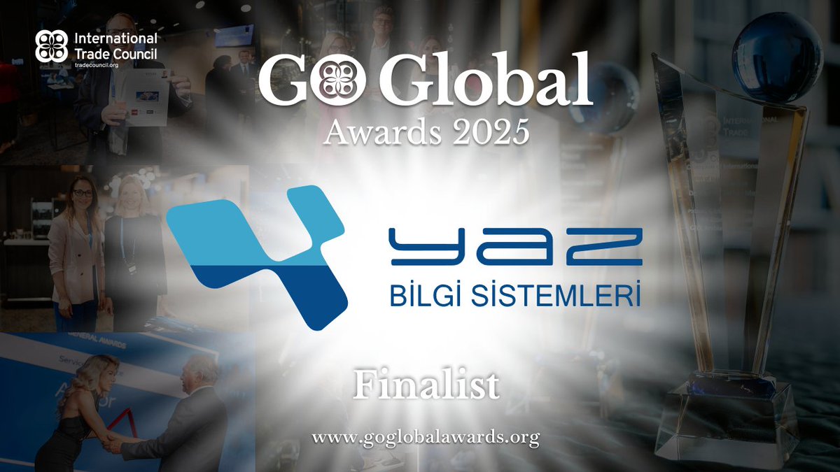 GoGlobalAwards's tweet image. 🎉 Big news! YAZ Bilgi Sistemleri is a finalist for Outstanding Innovation in IT at the 2025 Go Global Awards! Celebrating their innovation and global impact. 📷Read more: tradecouncil.org/yaz-bilgi-sist… #GoGlobalAwards2025 #InnovationInIT #TechExcellence #YAZBilgiSistemleri
