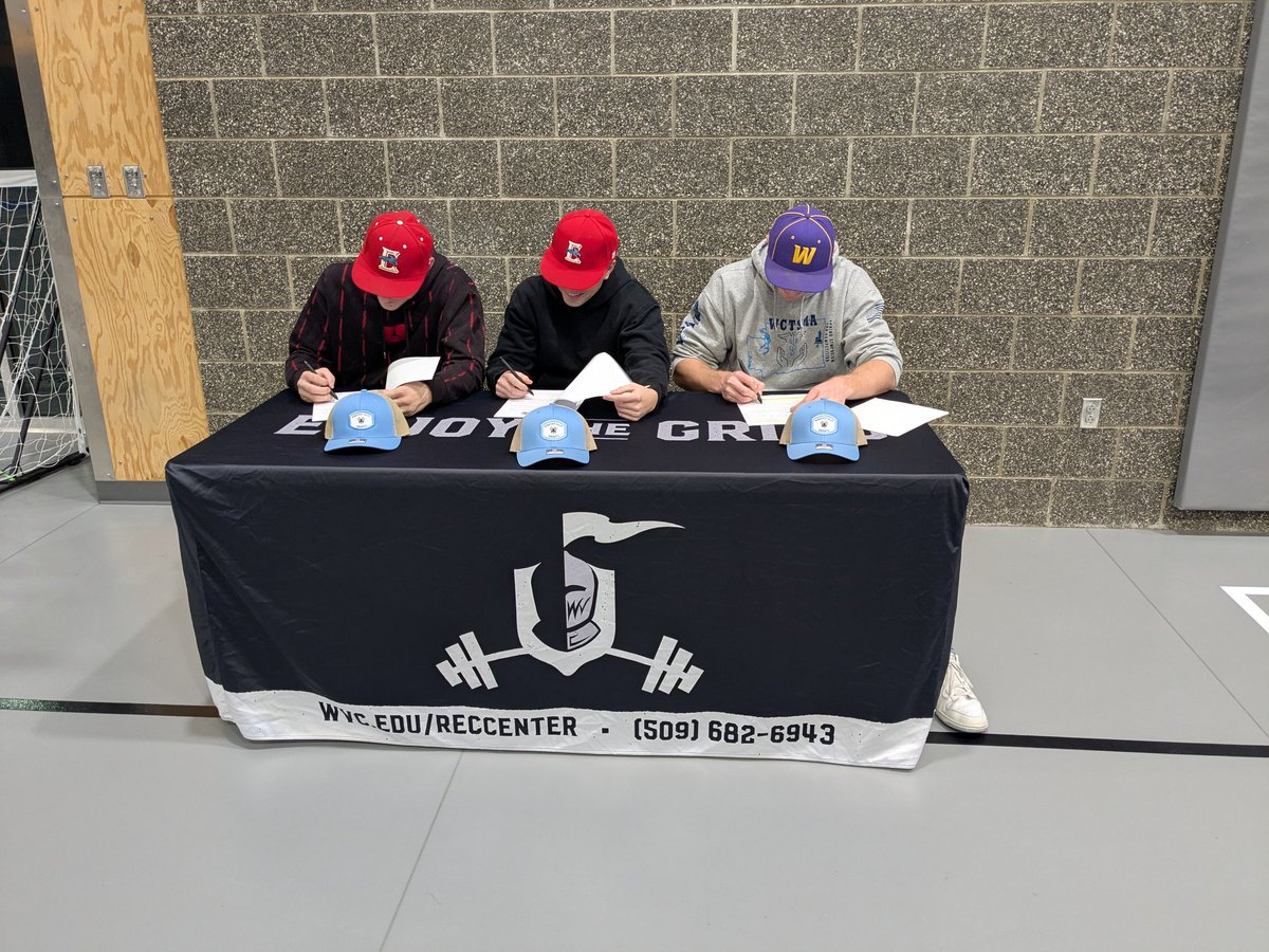 First official signees of 2026. Kept some high end local talent in Wenatchee!

Welcome Owen Ervin, Bodie Yale, and Tyse Lewellan