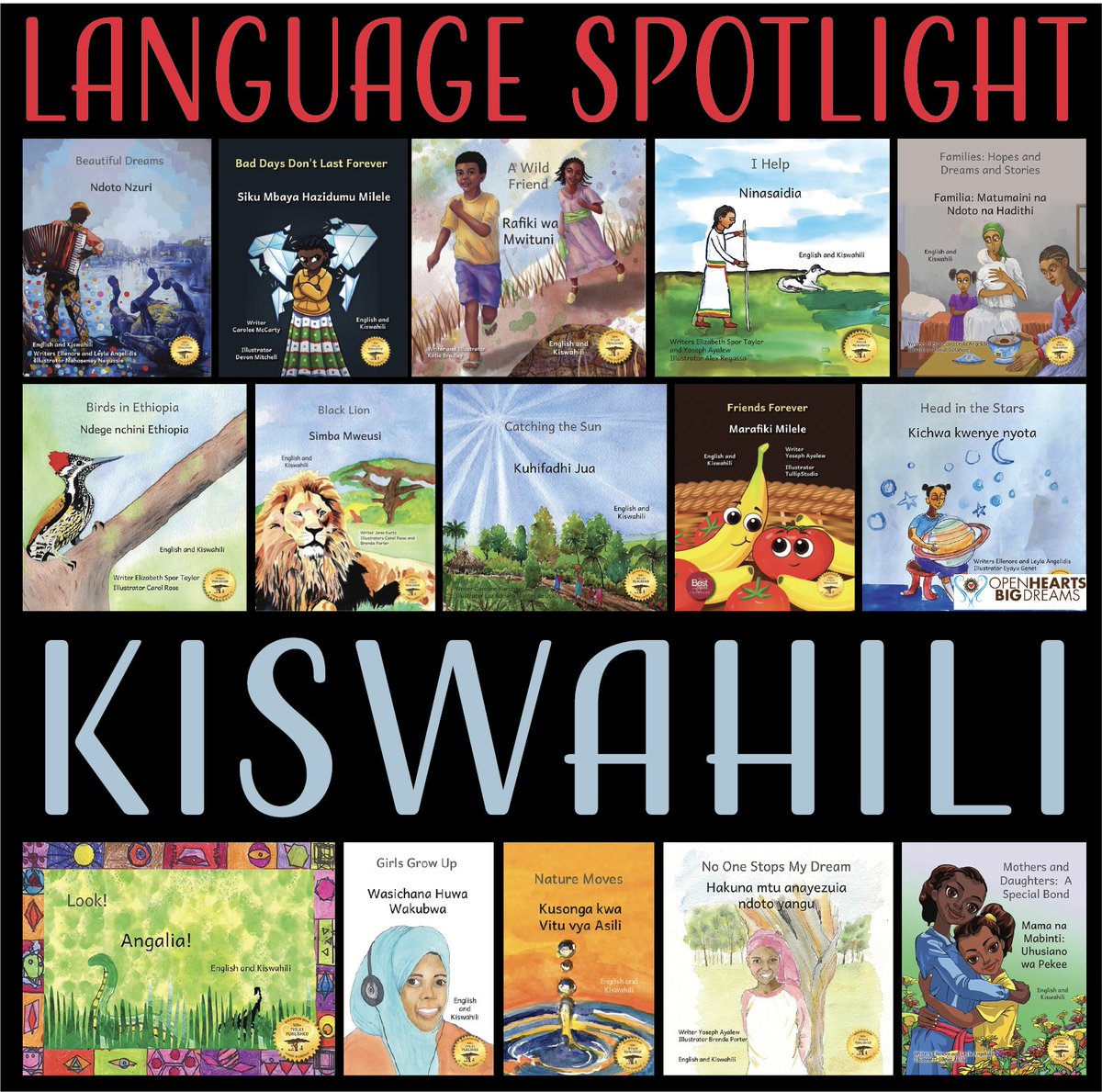 Our featured language this week is Kiswahili, a Bantu language spoken primarily in East Africa. We are proud to offer over 150 titles in this critical language, with more coming soon! ow.ly/wBzx50Xobt9