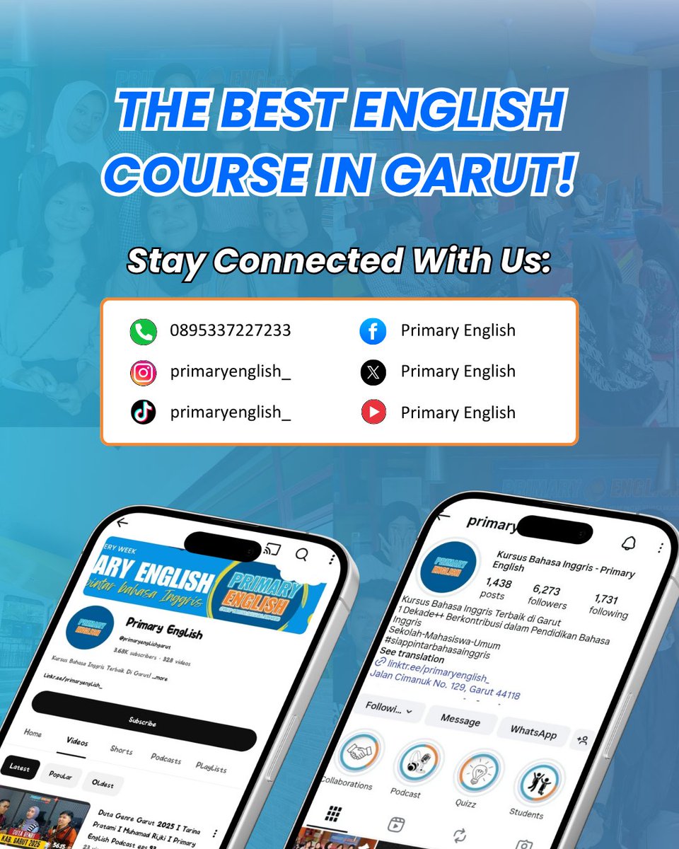 Selamat kepada pemenang dalam acara Mental 80 yang diselenggarakan oleh SMAN 2 Garut!

Acara ini menjadi wadah luar biasa bagi para pelajar untuk menunjukkan potensi terbaiknya, menumbuhkan rasa cinta tanah air serta mempererat solidaritas di antara sesama.

#primaryenglish