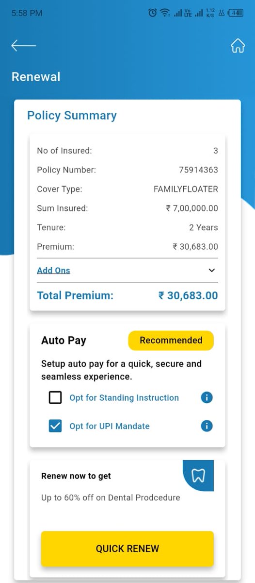 arjun_kiraad's tweet photo. Tried contacting Care Insurance for a month to renew my policy,but no executive responds.IVR just sends a link &amp; disconnect,can’t talk to anyone. Renewal shown 30K on Sep 23,now 40K,still pending. Very disappointed
#Carehealthinsurance #ConsumerRights @careinsuranceIN @irdaindia https://t.co/fqFOUUEBmG