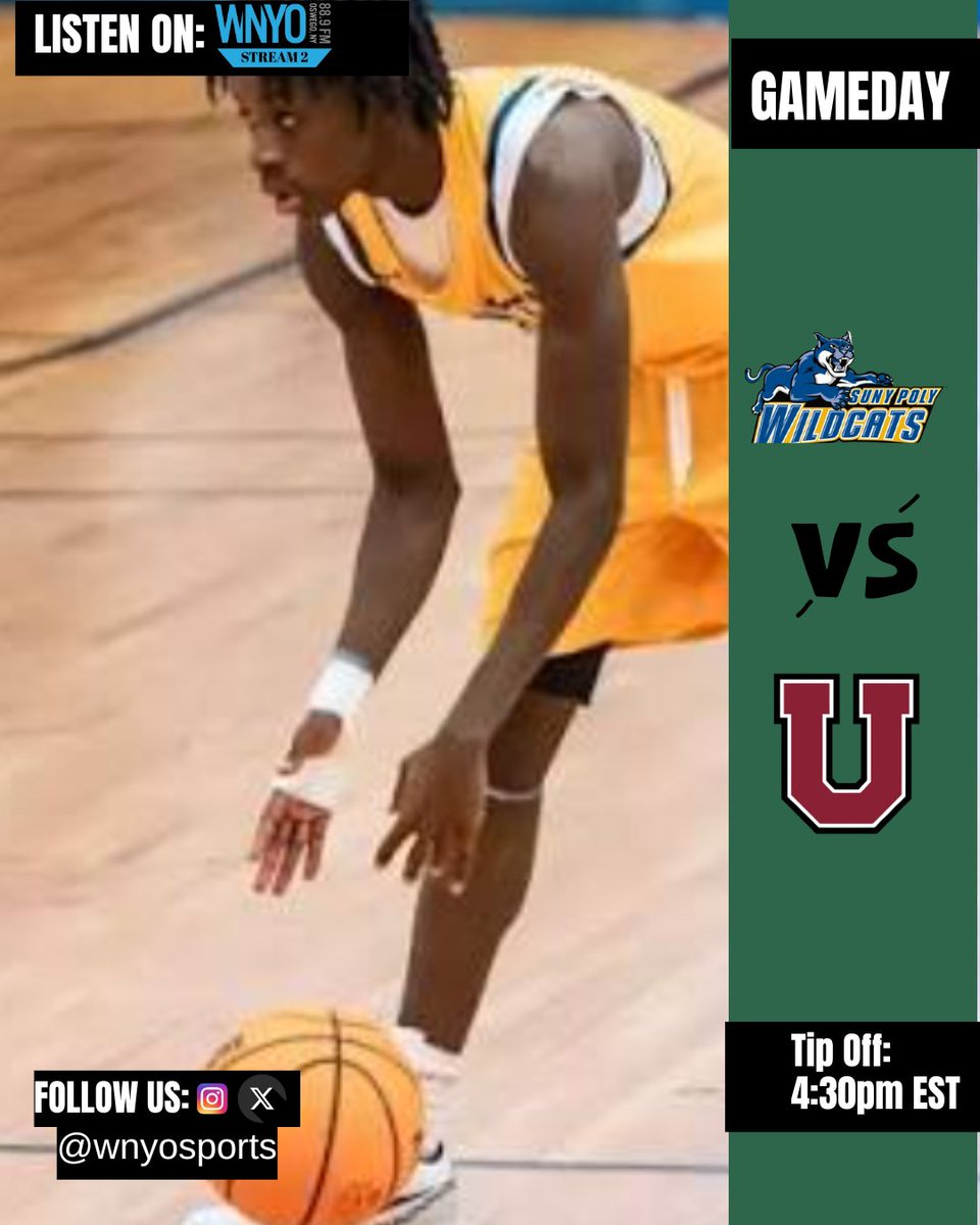 🚨 GAMEDAY🚨: First game of the Max Ziel tournament tips off at 5:30 when SUNY Poly takes on Union 
.
.
.
⏰: @ 5:30
.
.
.
📌: Max Ziel Gymnasium 
.
.
.
📻: WNYO stream 2 
.
.
.
.
.
.
.
.
.
.
.
.
.
.
.
.
.
.
.
.
.
.
.
#gameday #sports #college #collegesports #oswego #oswegohoops